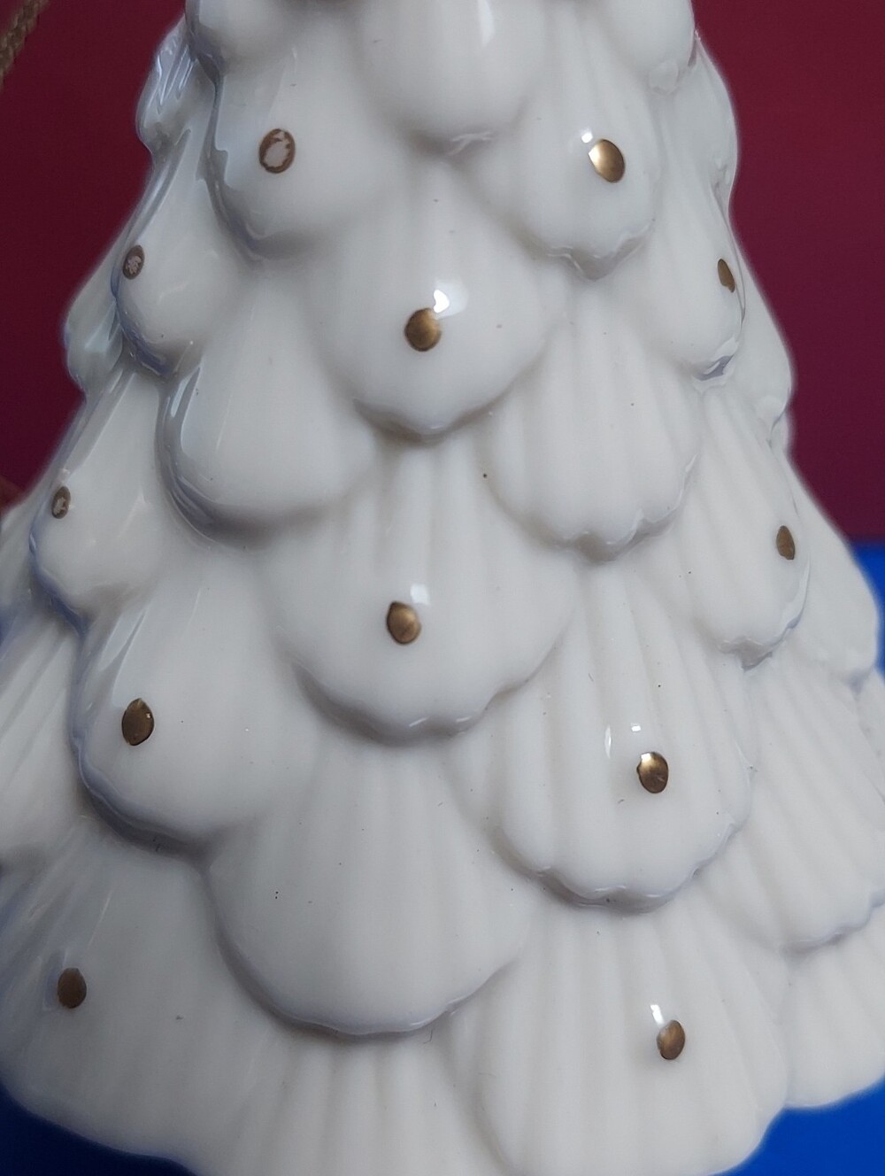 Lenox Annual Dated 1999 Christmas Tree Ornament Ivory Gold Accent Vintage Box - Picture 5 of 8